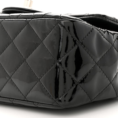 Chanel Patent Calfskin Quilted Mini Square Flap Black 10 of 10