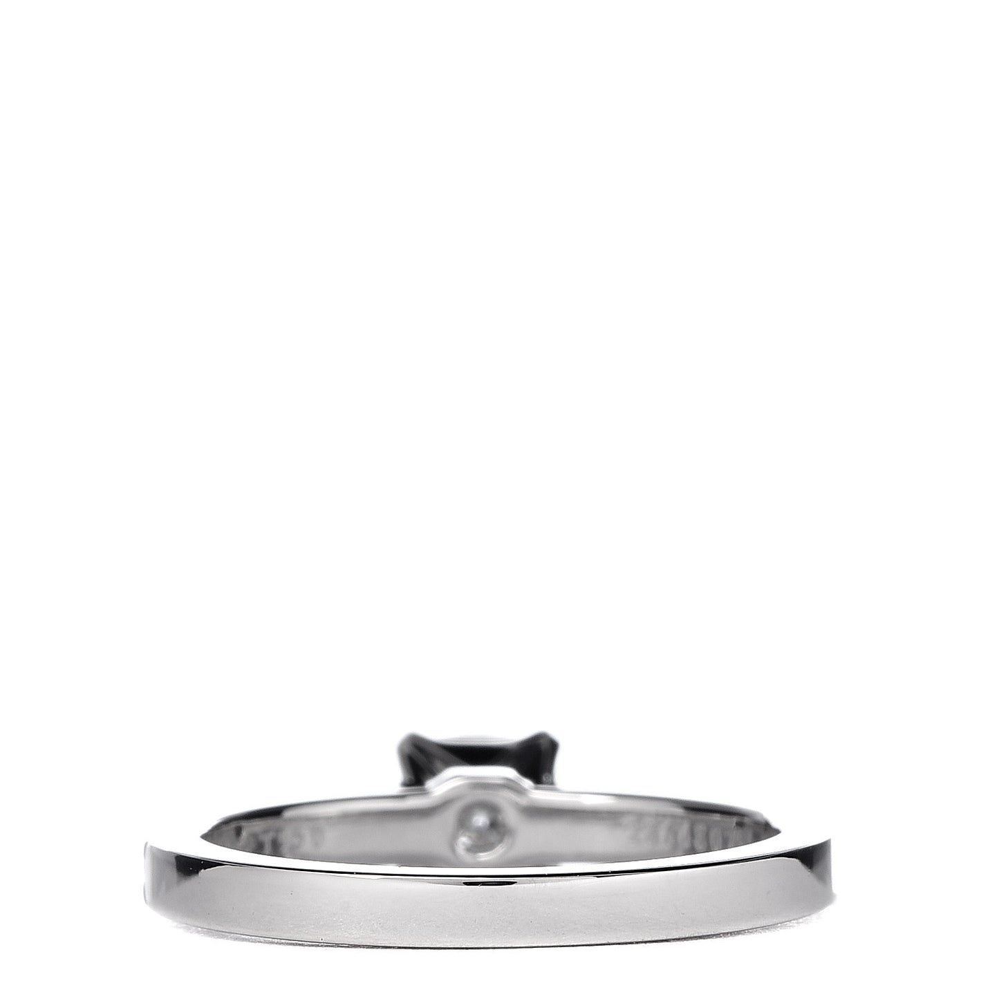 Platinum Diamond .37ct Square Cushion Cut Engagement Ring 48 4.5