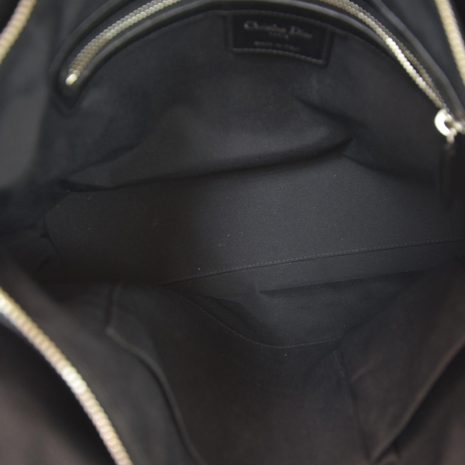 Christian Dior Lambskin Cannage Medium Granville Tote Black 8 of 8