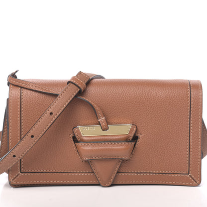 Loewe Grained Calfskin Mini Barcelona Shoulder Bag Tan 7 of 9