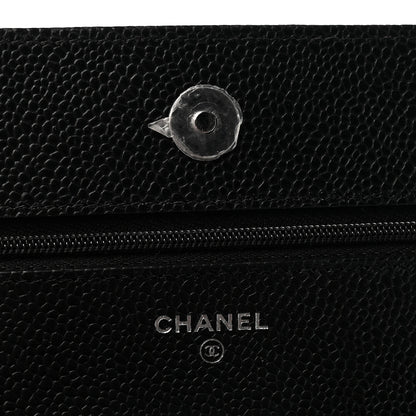 Chanel Caviar Quilted Wallet on Chain WOC Black 6 of 14