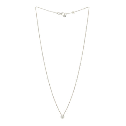 Graff 18K White Gold Diamond .58ct Laurence Graff Signature Solitaire Pendant Necklace 3 of 6