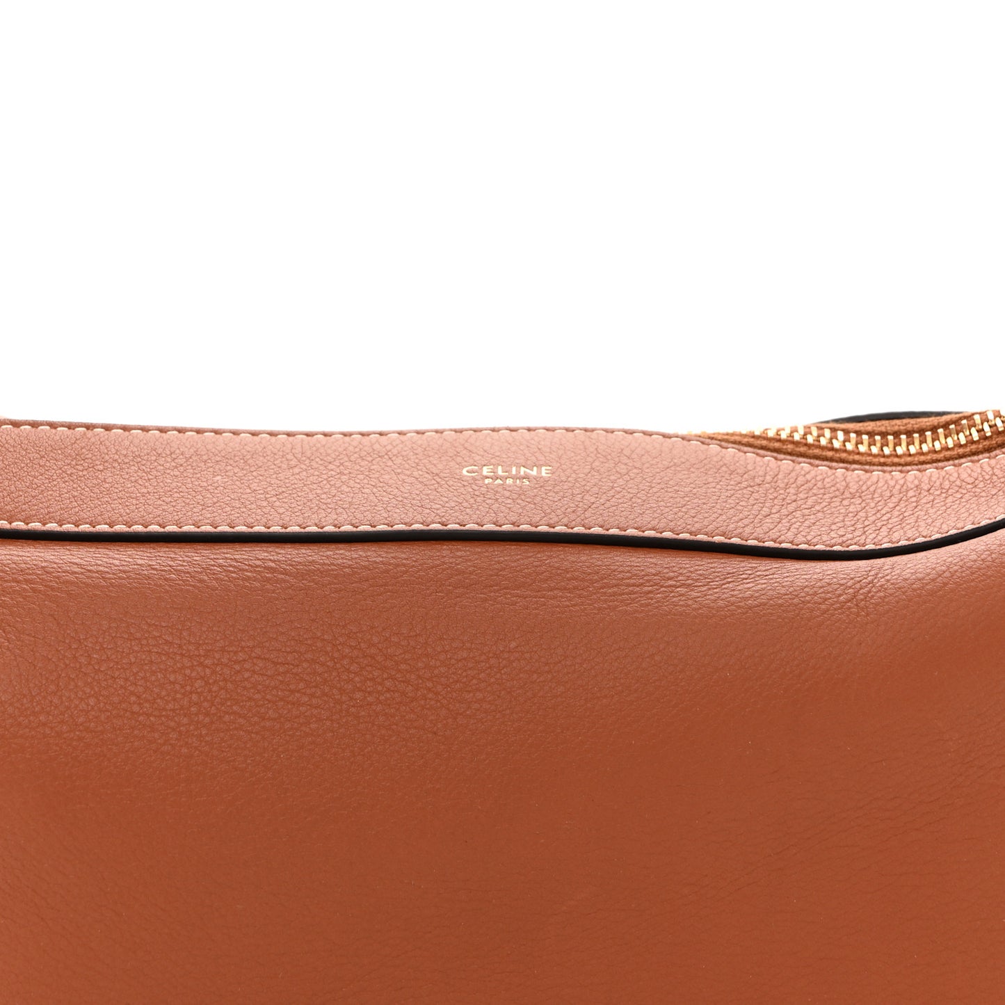 Supple Calfskin Medium Romy Shoulder Bag Tan