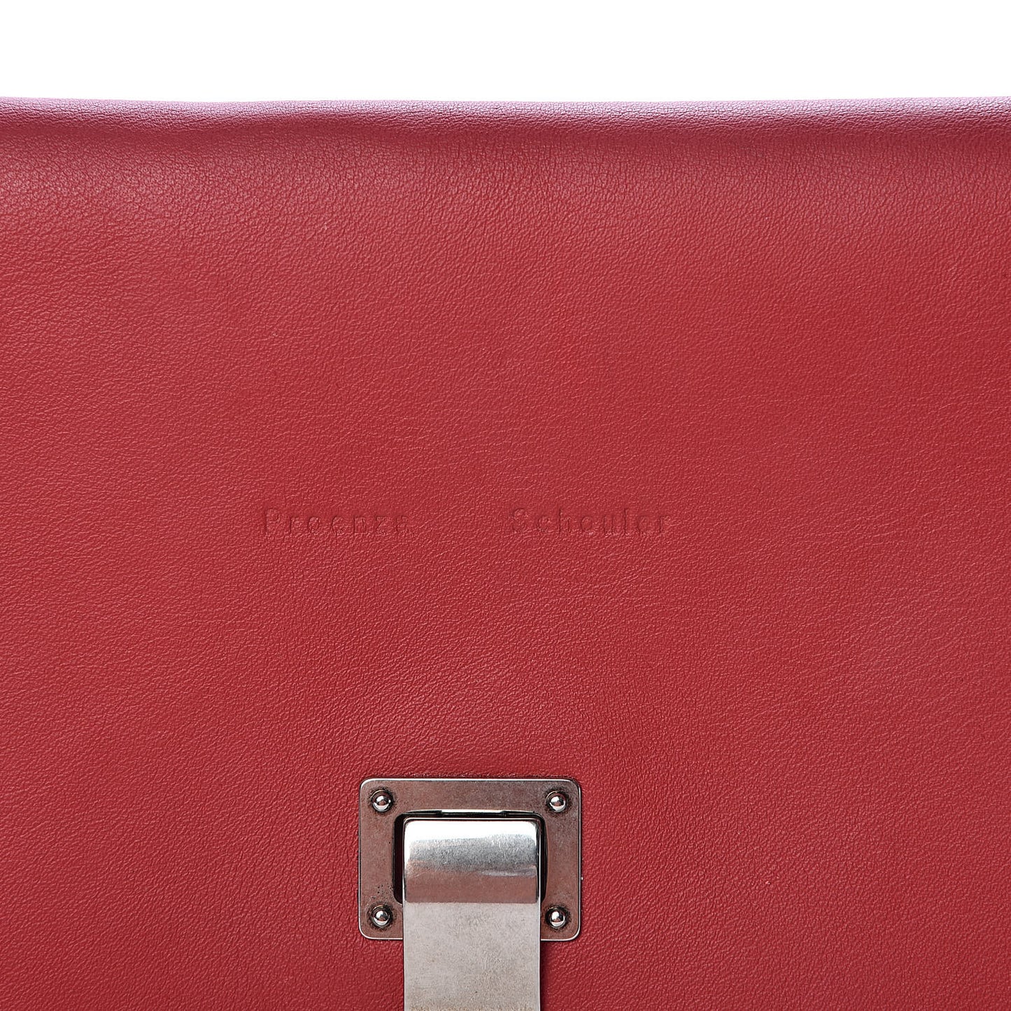 Lambskin Small Lunch Bag Clutch Red