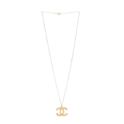 Chanel CC Necklace Matte Gold 3 of 6