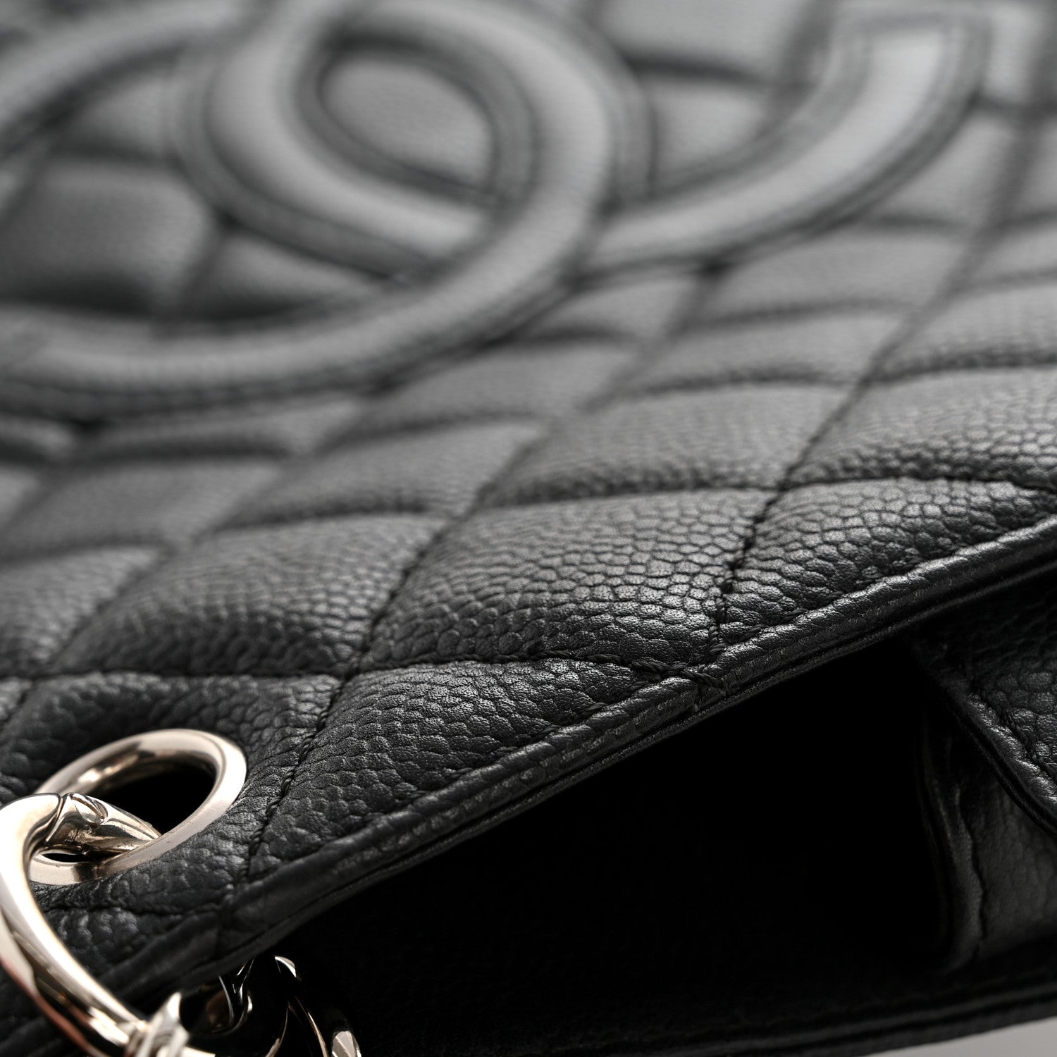 Chanel Caviar Quilted Petit Shopping Tote PST Black 15 of 15