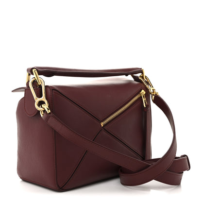Loewe Calfskin Small Puzzle Bag Wild Berry 3 of 14