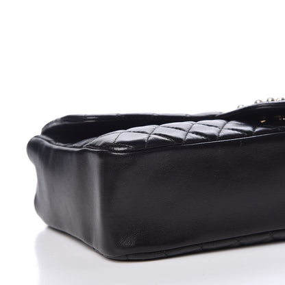 Chanel Lambskin Medium Westminster Pearl Flap Black 8 of 9