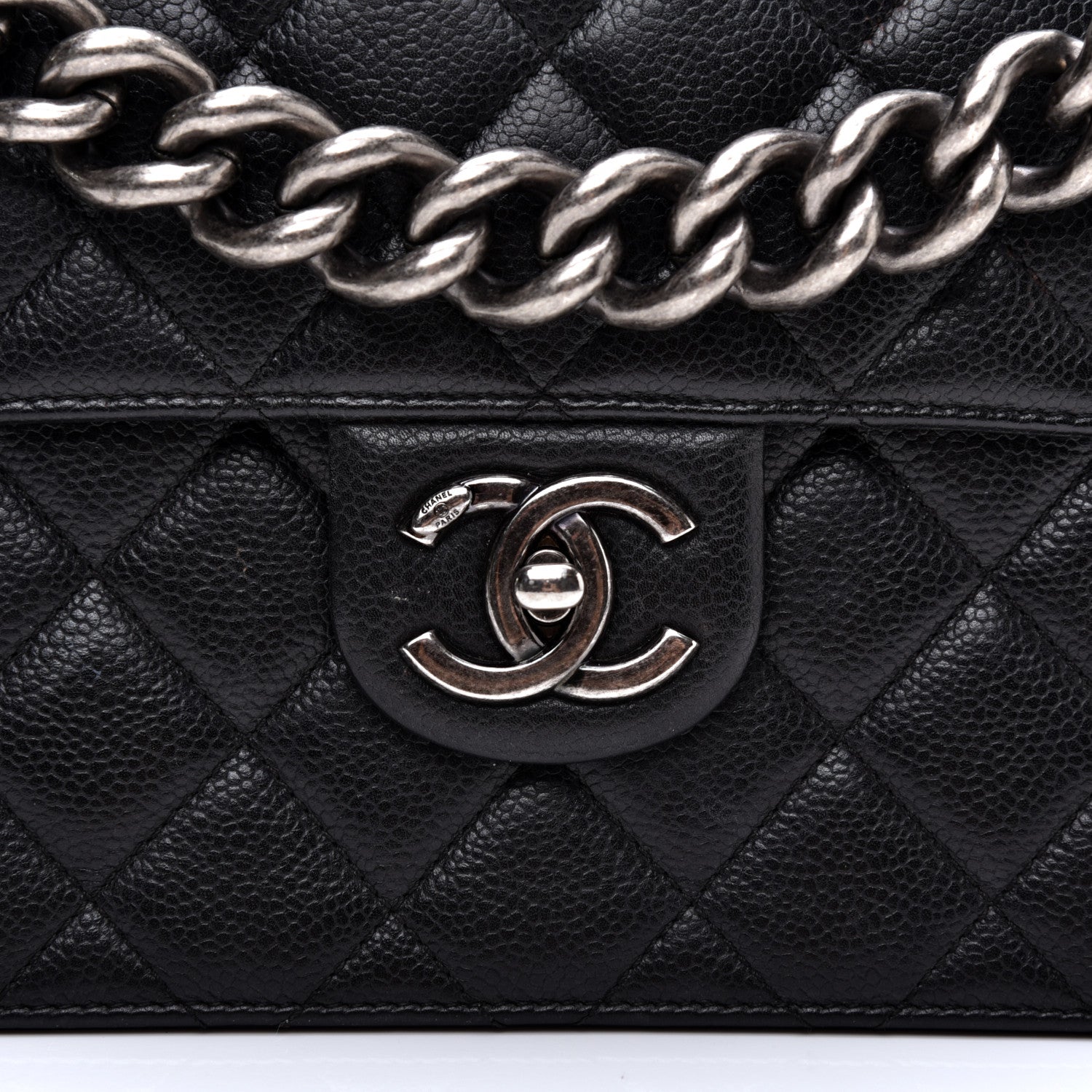 Chanel Caviar Quilted Medium Retro Class Flap Black 10 of 11