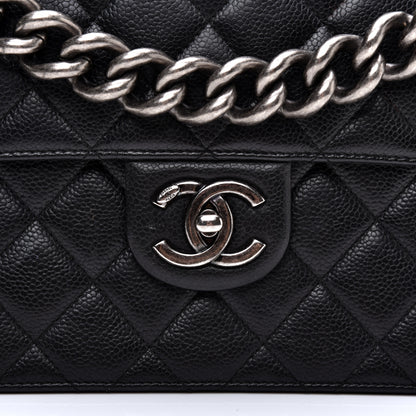 Chanel Caviar Quilted Medium Retro Class Flap Black 10 of 11