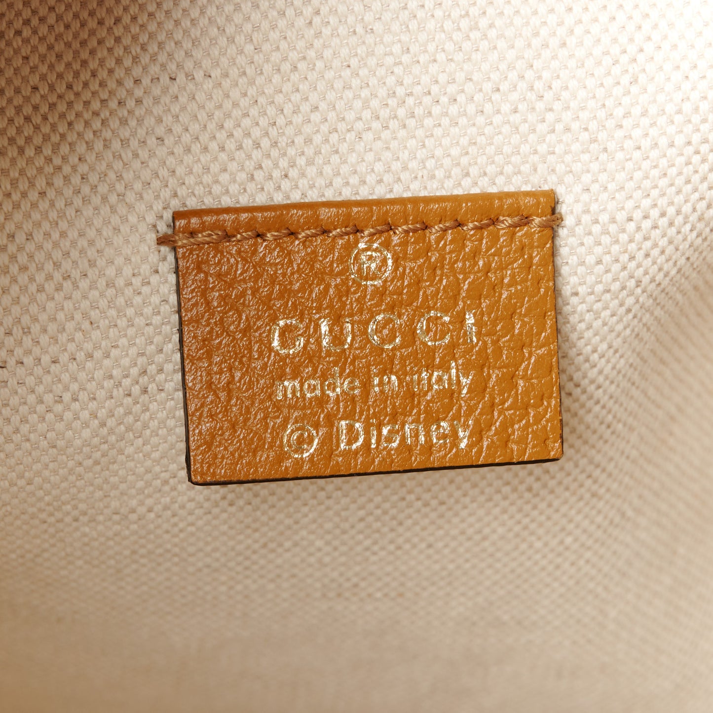 X DISNEY Mini Vintage GG Supreme Monogram Bucket Bag Beige Vintage Sun Oil