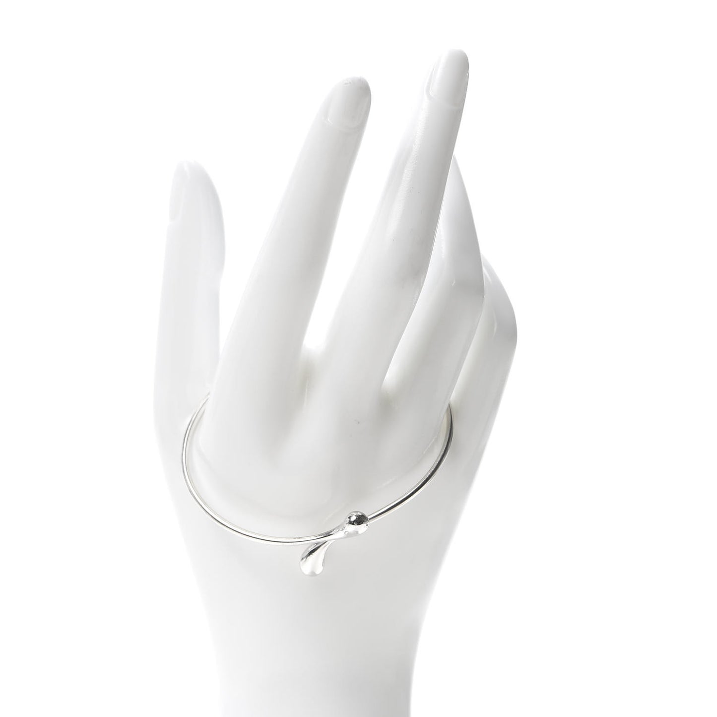 Sterling Silver Elsa Peretti Teardrop Bangle Bracelet
