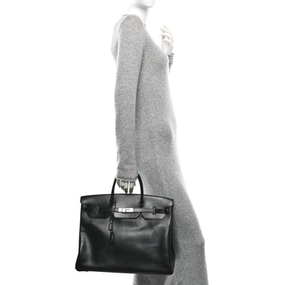 Hermes Box Verso Birkin 40 Black Chocolate 2 of 15