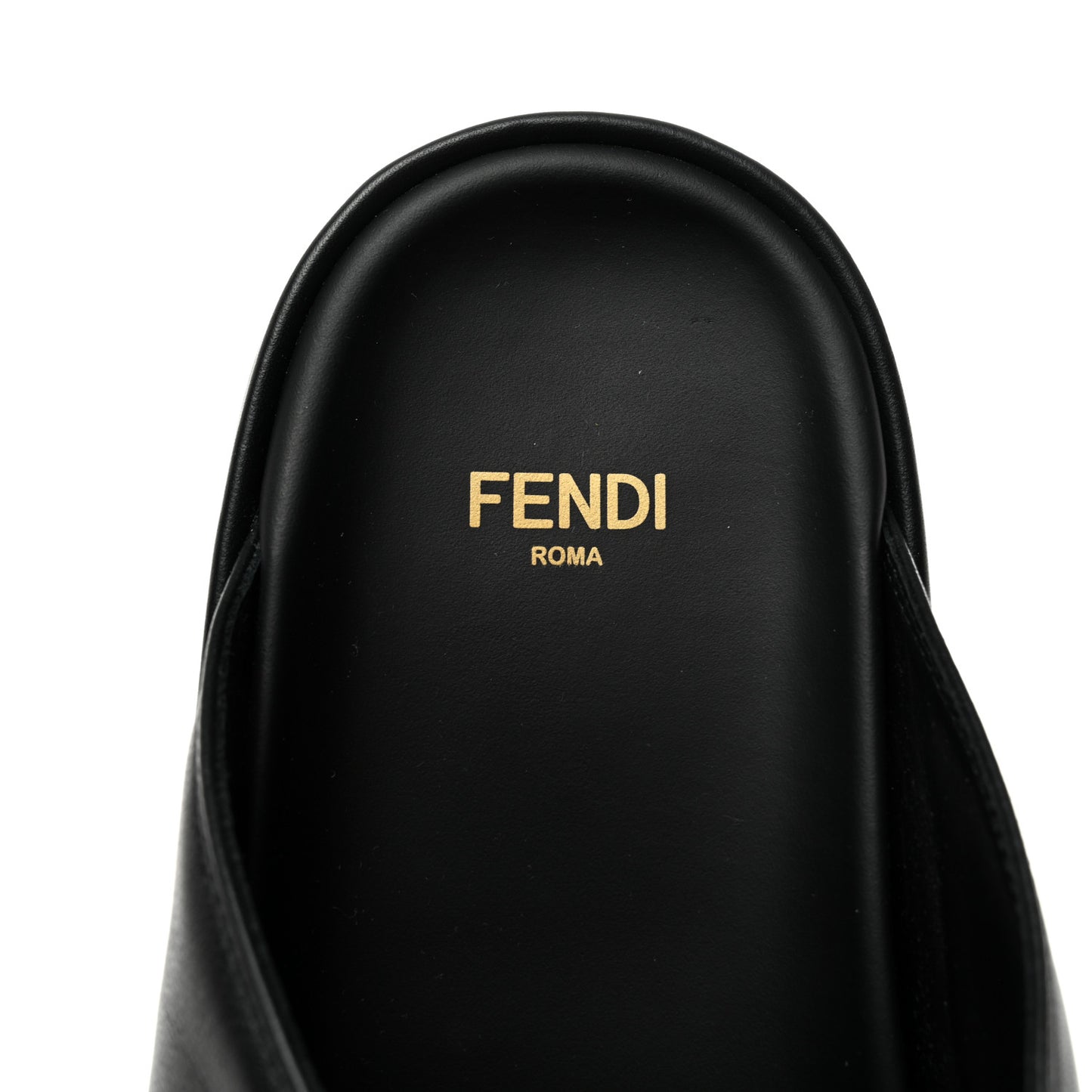 Vitello Womens Fendigraphy Slide Sandals 37 Black