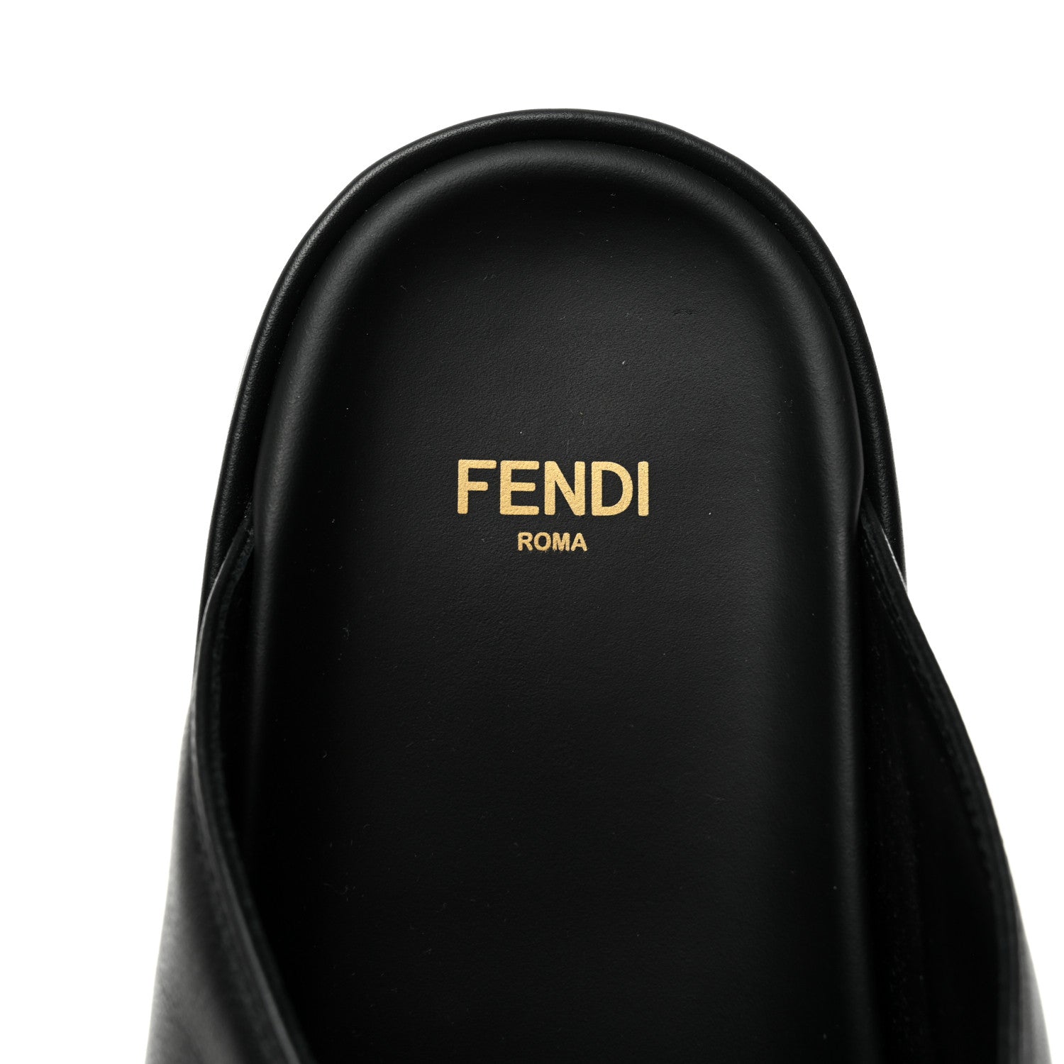 Fendi Vitello Womens Fendigraphy Slide Sandals 37 Black 6 of 9