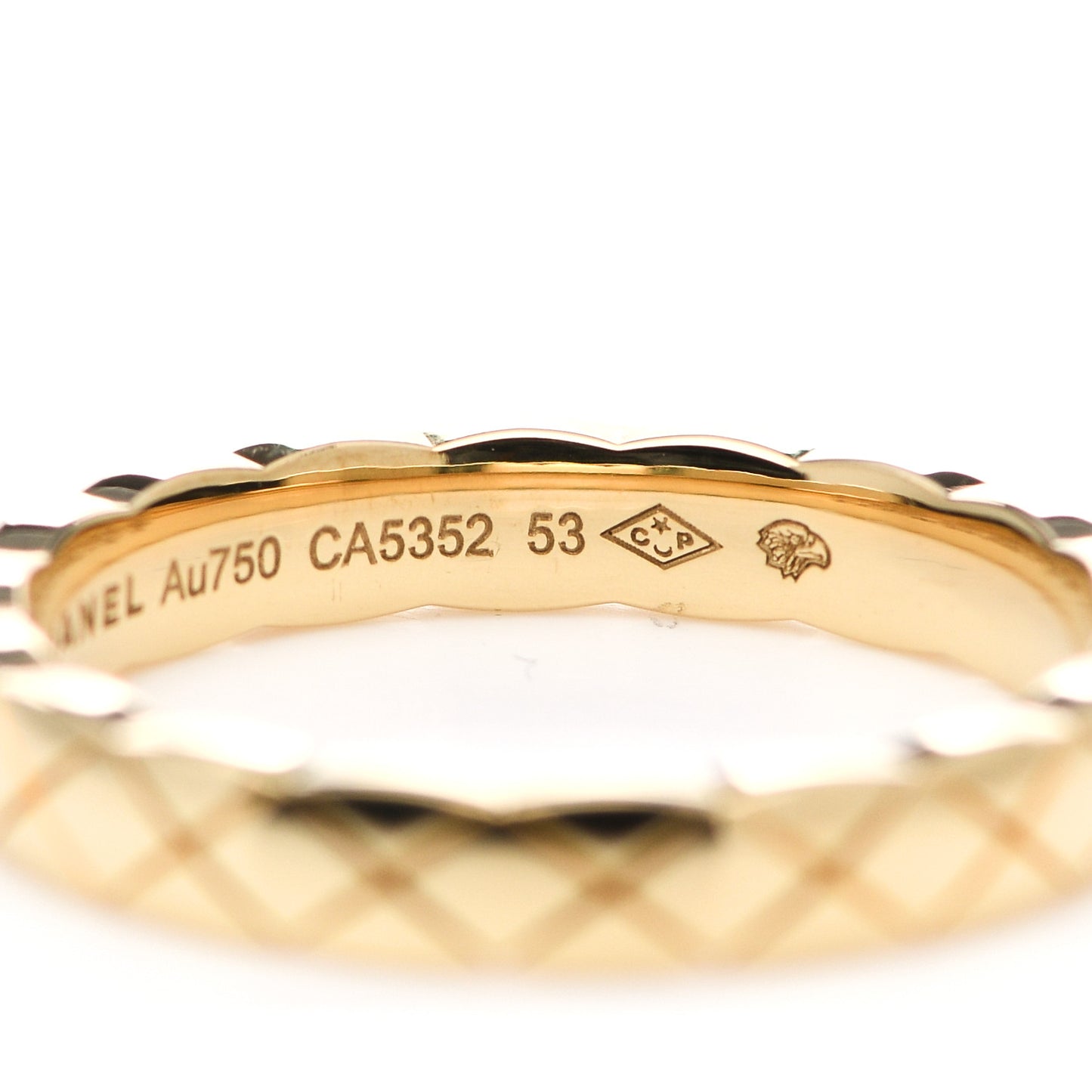 18K Yellow Gold Mini Coco Crush Ring 53 6.25