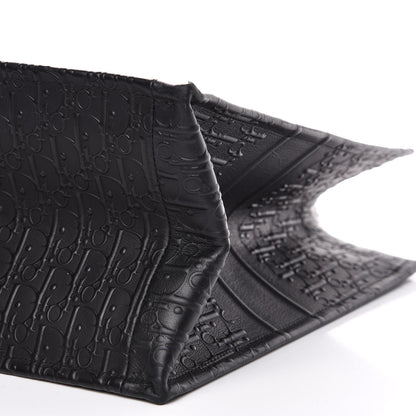 Christian Dior Oblique Calfskin Embossed Book Tote Black 9 of 12