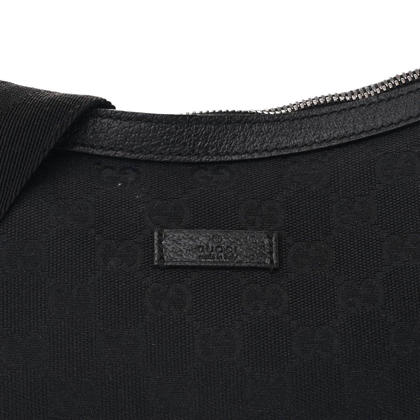 Monogram Medium Half Moon Hobo Black