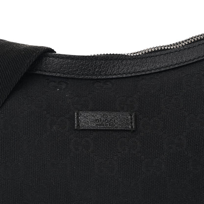 Gucci Monogram Medium Half Moon Hobo Black 8 of 10