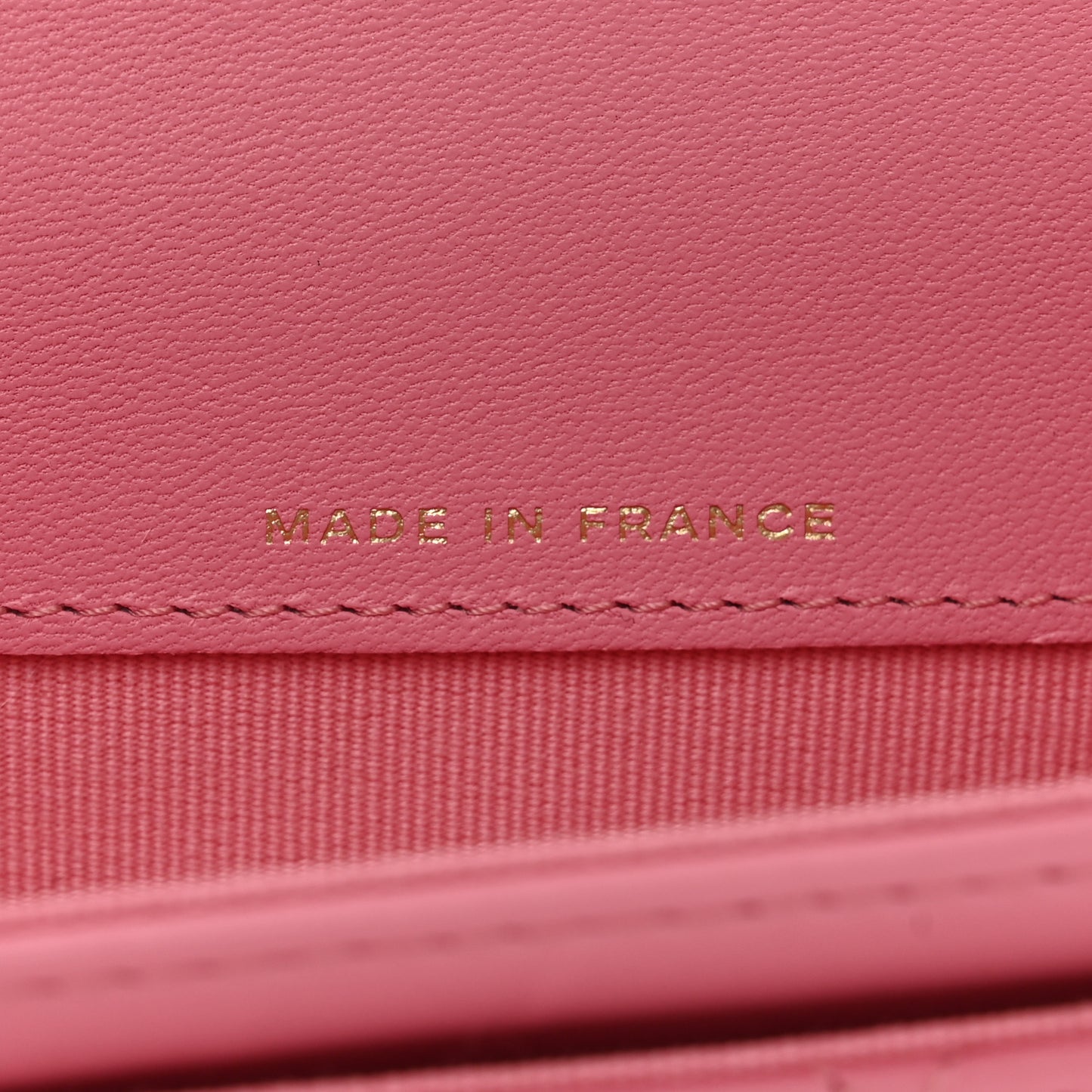 Lambskin Quilted Flap Card Holder Wallet Pink