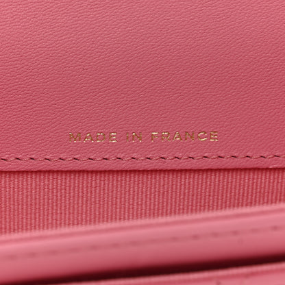 Chanel Lambskin Quilted Flap Card Holder Wallet Pink 7 of 8