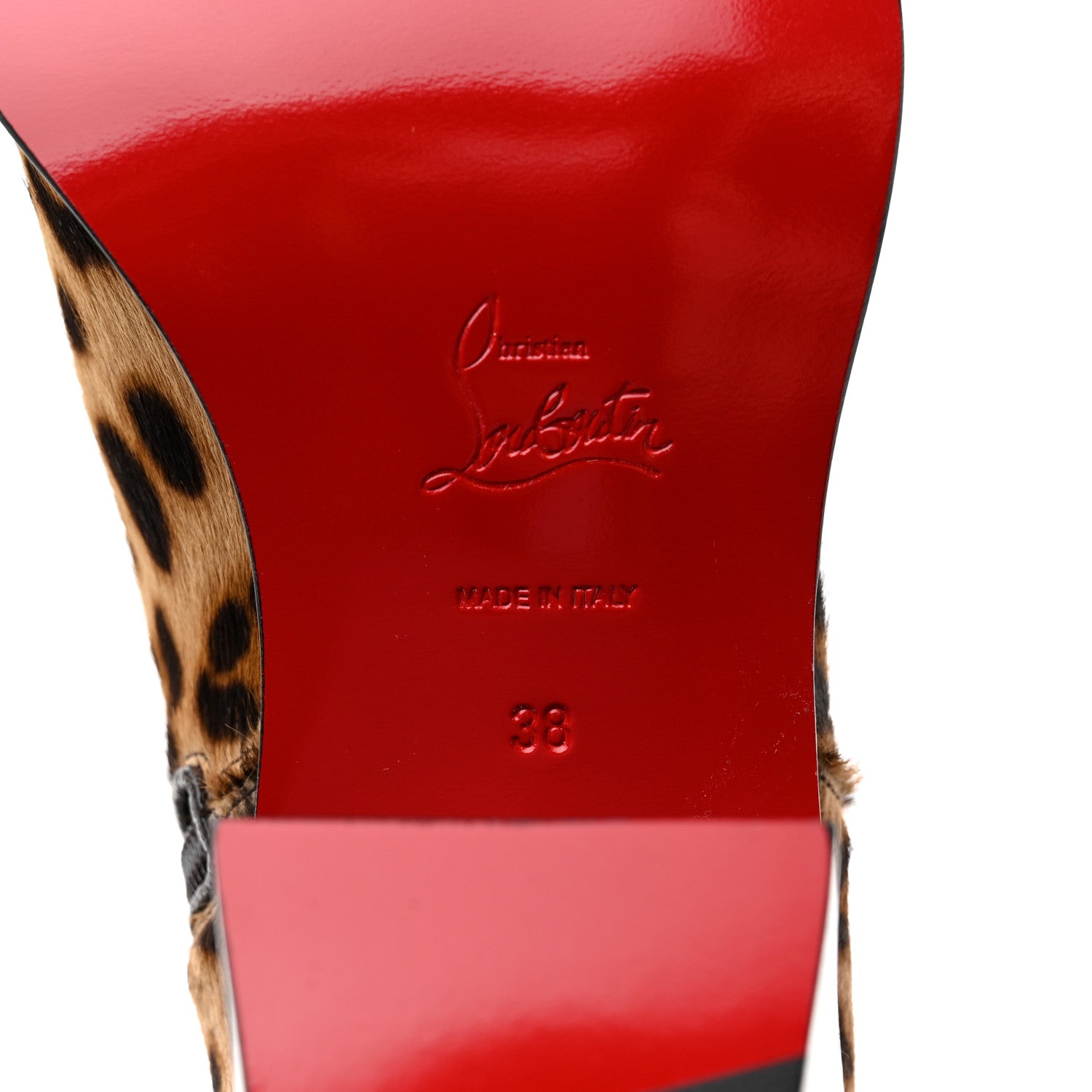 Christian Louboutin Pony Hair Morgan 70 Over The Knee Boots 38 Leopard 6 of 10