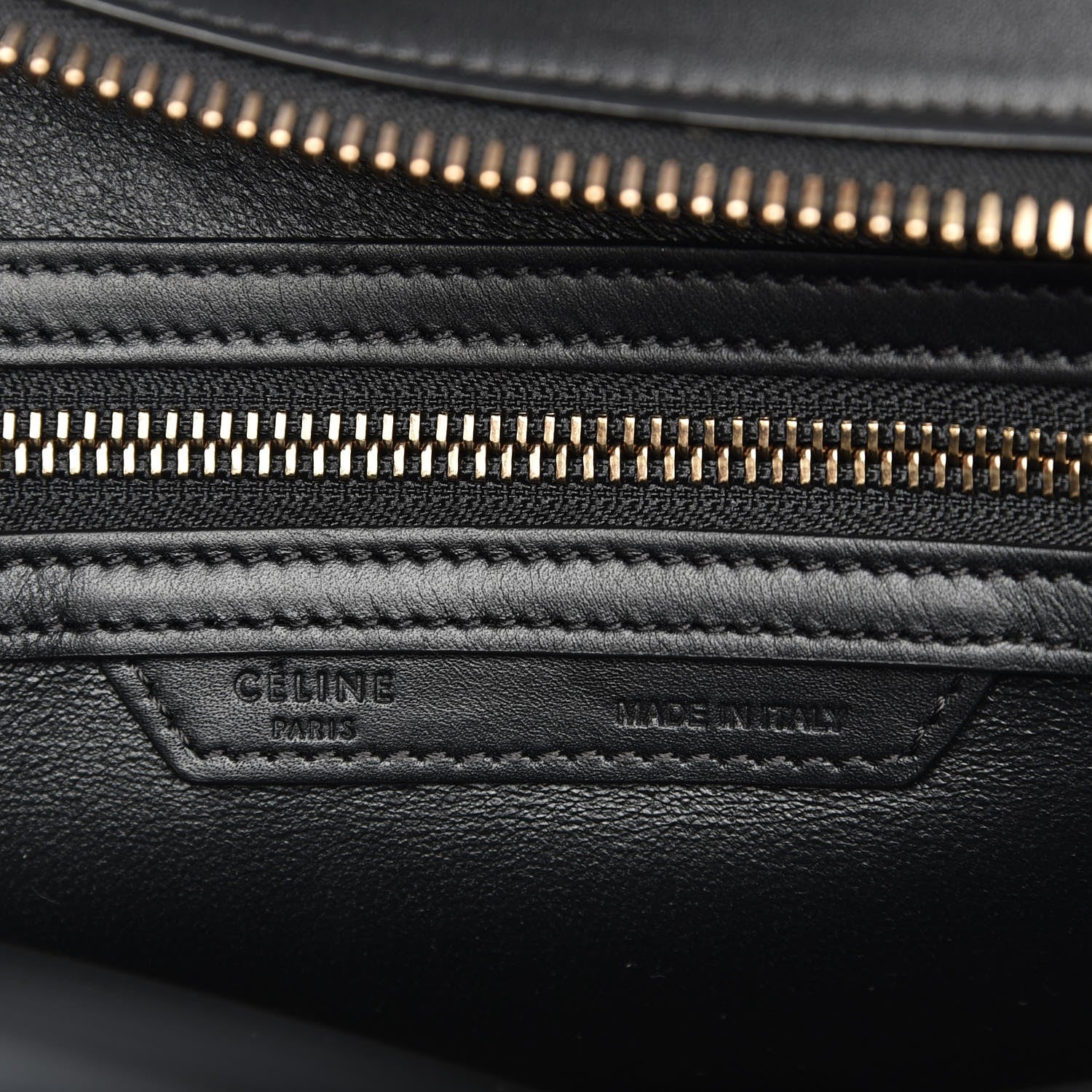 Celine Smooth Calfskin Micro Luggage Black 6 of 9