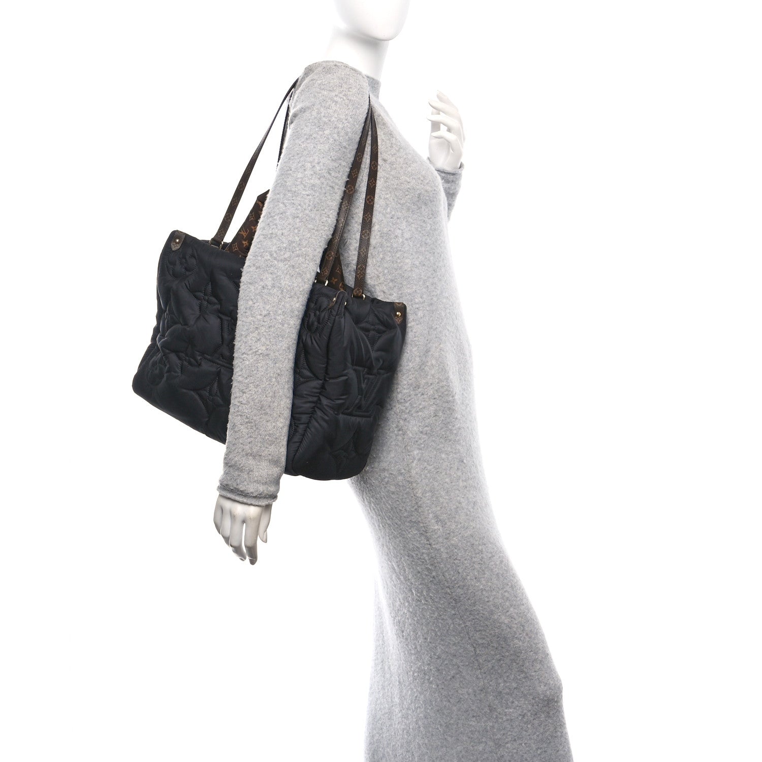 Louis Vuitton Econyl Monogram Pillow Giant Onthego MM Black 2 of 9