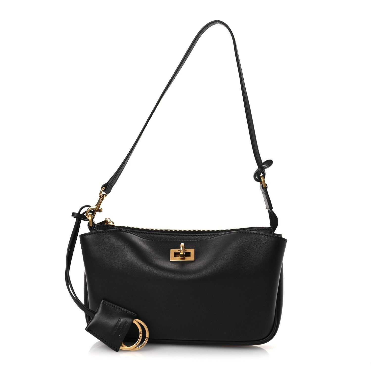 Balenciaga Natural Smooth Calfskin Rodeo Sling Pochette Black 1 of 12