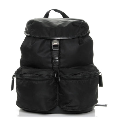 Prada Nylon Vela Single Buckle Backpack Black 1 of 6