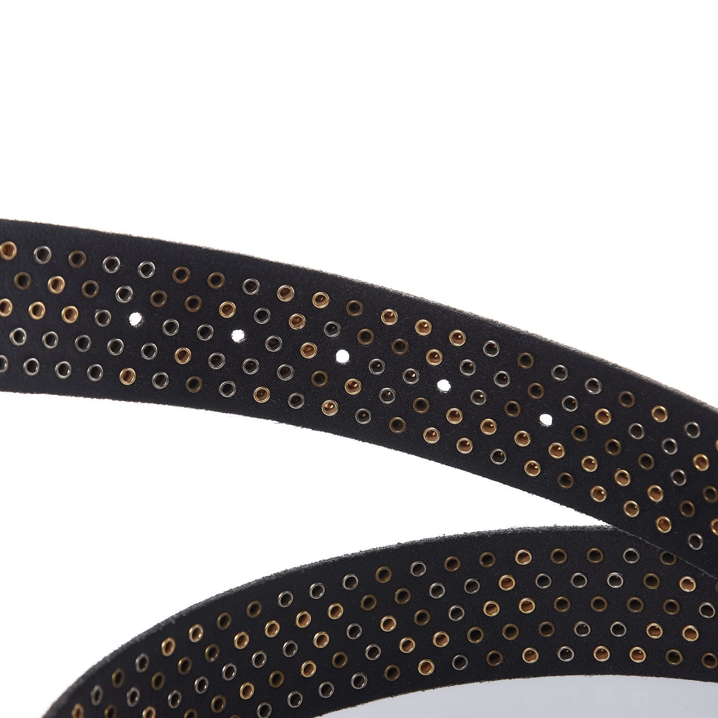 Calfskin Studded Feline Belt 110 44 Black