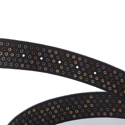 Gucci Calfskin Studded Feline Belt 110 44 Black 4 of 6