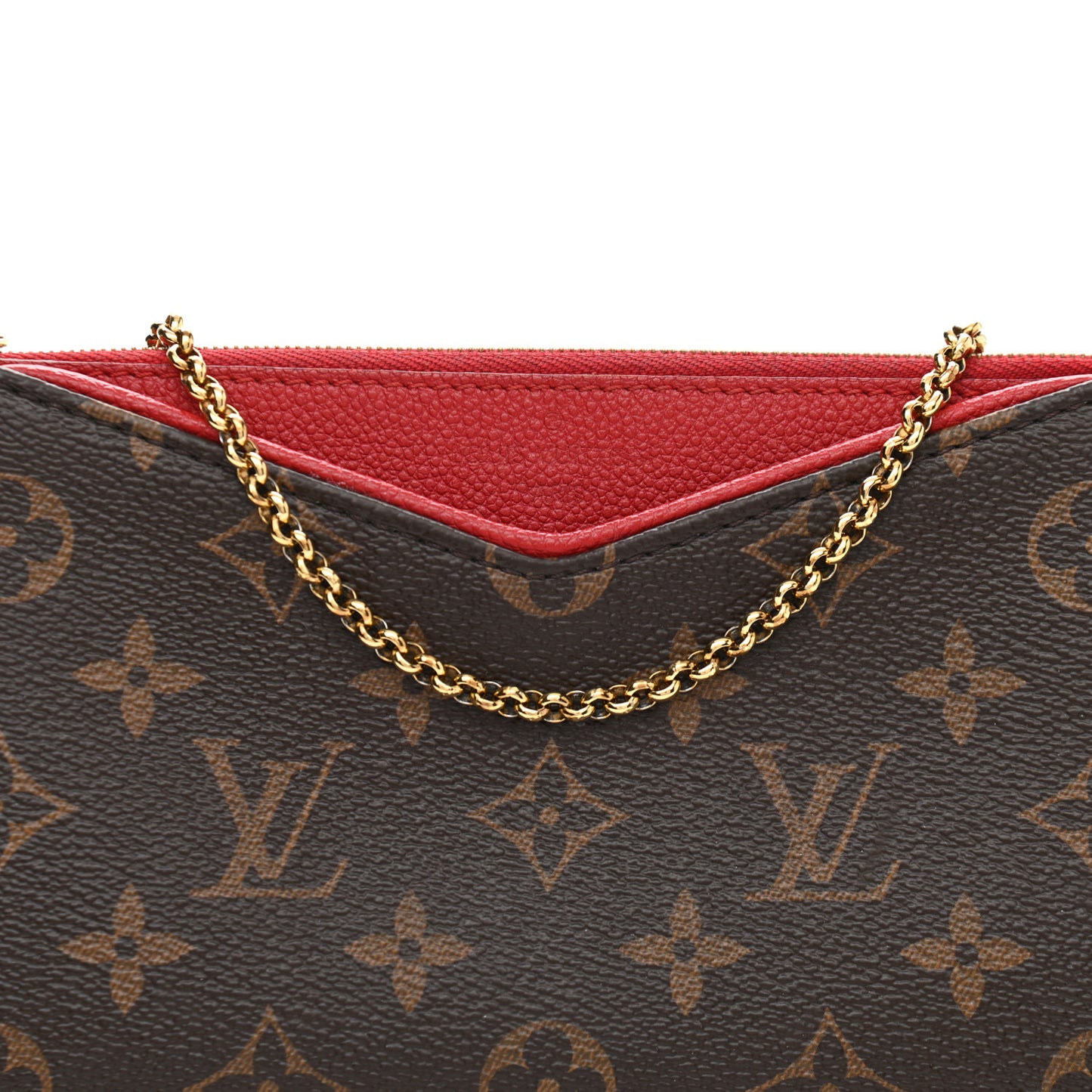 Monogram Pallas Clutch Cherry