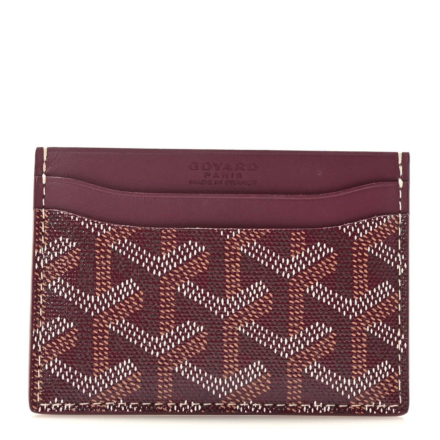 Goyardine Saint Sulpice Card Holder Bordeaux