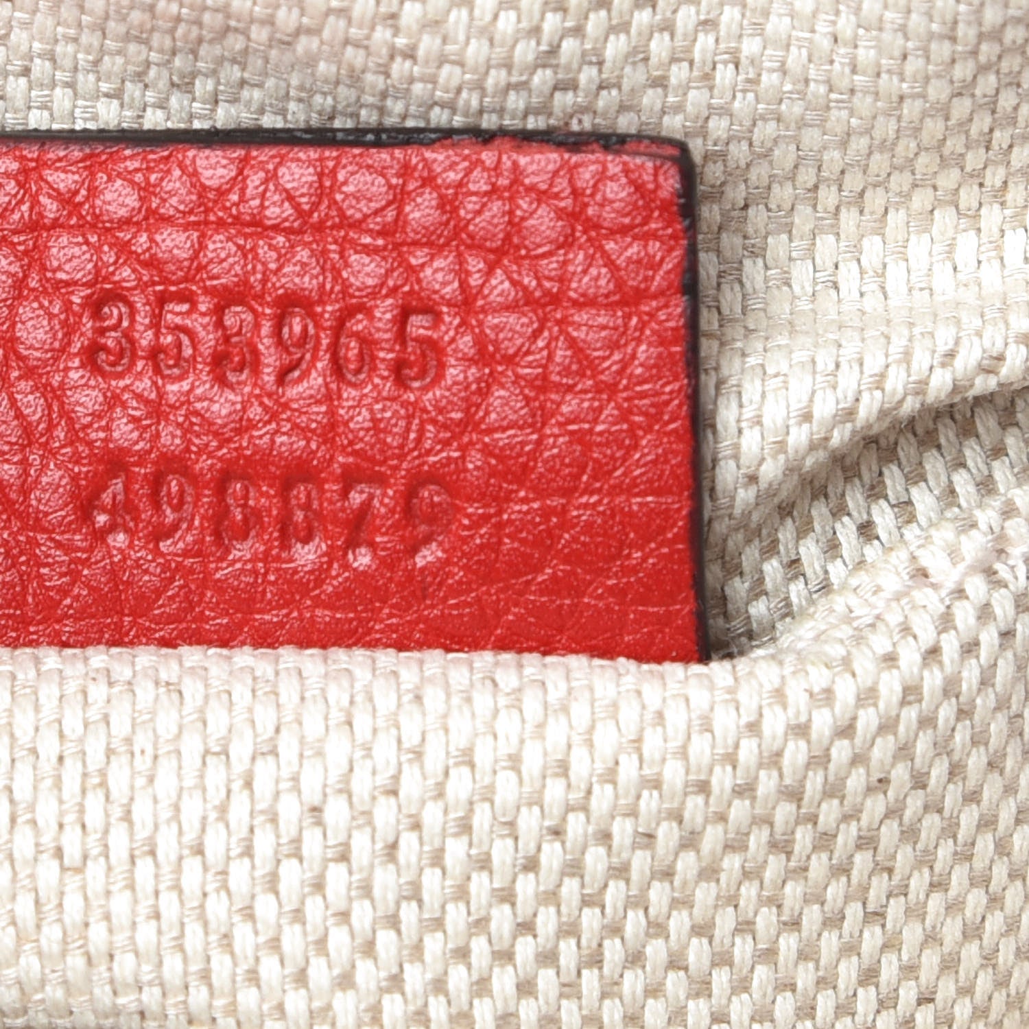 Gucci Pebbled Calfskin Mini Soho Chain Bag Tabasco Red 7 of 9