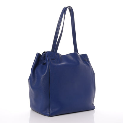 Celine Soft Grained Calfskin Small Belt Cabas Phantom Indigo 3 of 11