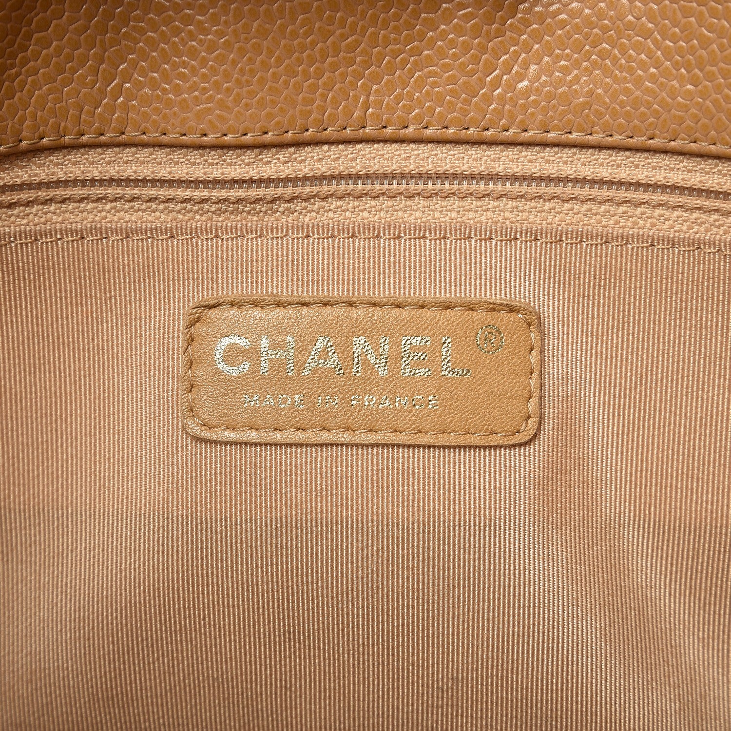 Chanel Caviar Quilted Petit Shopping Tote PST Dark Beige 5 of 13