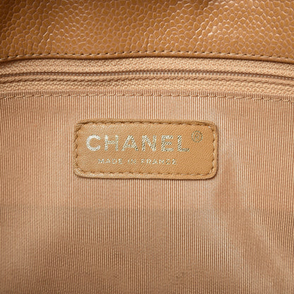 Chanel Caviar Quilted Petit Shopping Tote PST Dark Beige 5 of 13