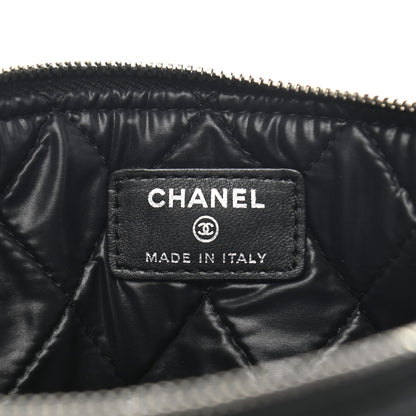 Chanel Lambskin Double Stitch Quilted Cosmetic Case Black 6 of 10