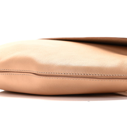 Chloe Shiny Small Grain Calfskin Bi-Color Kiss Hobo Sandy Beige 5 of 13