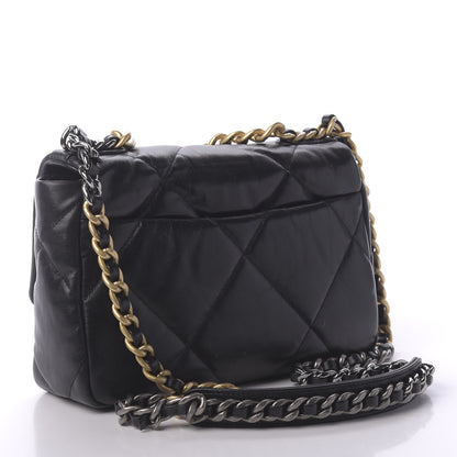 Chanel Lambskin Quilted Medium 19 Flap Black 3 of 11