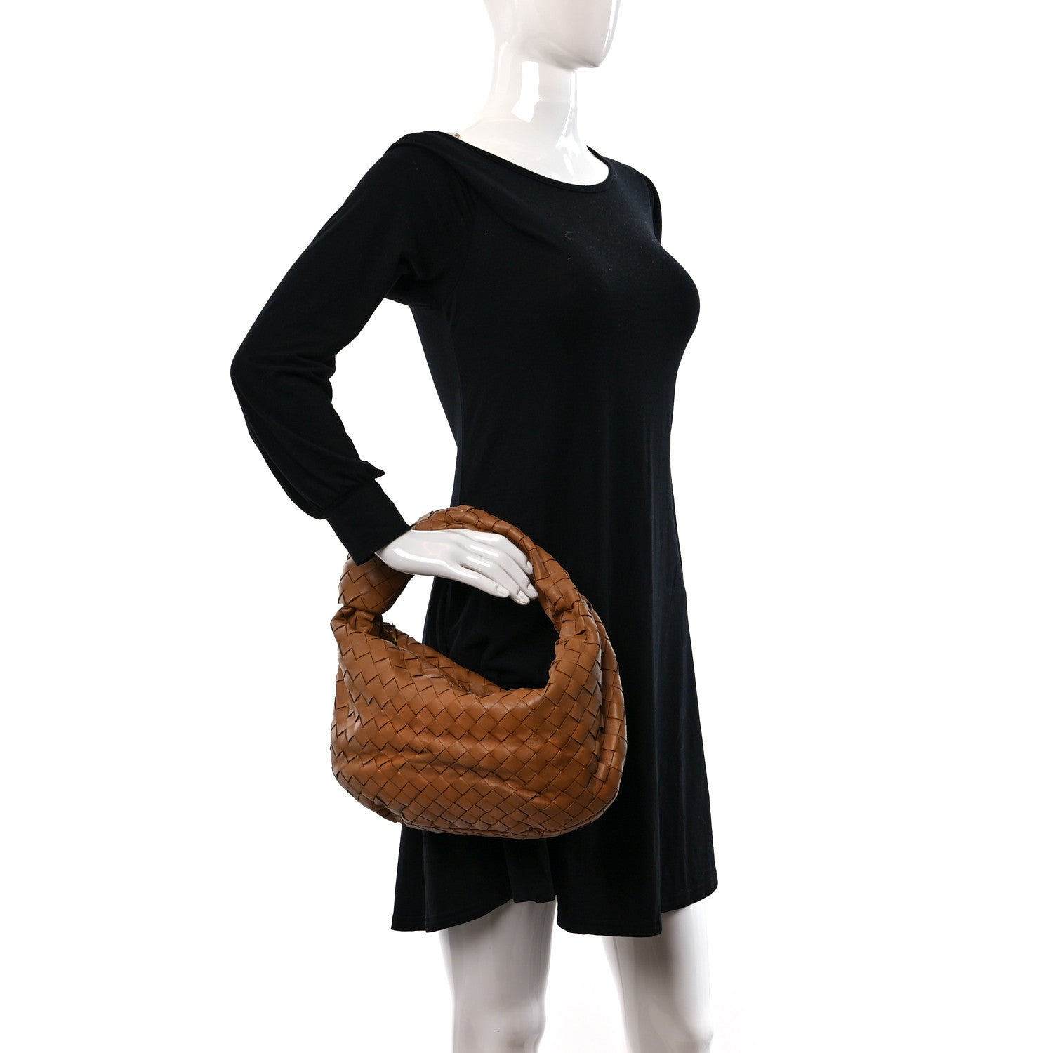 Bottega Veneta Nappa Intrecciato Teen Jodie Hobo Caramel 2 of 12