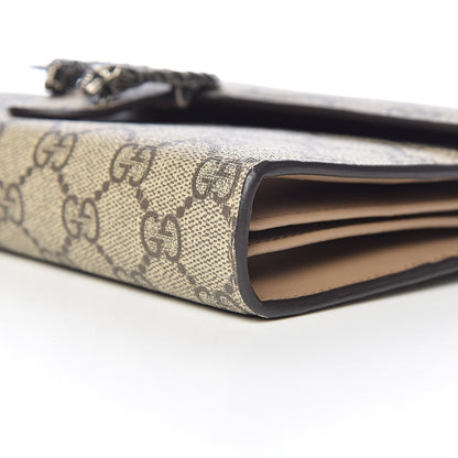 Gucci GG Supreme Monogram Mini Dionysus Chain Wallet Beige Taupe 9 of 10