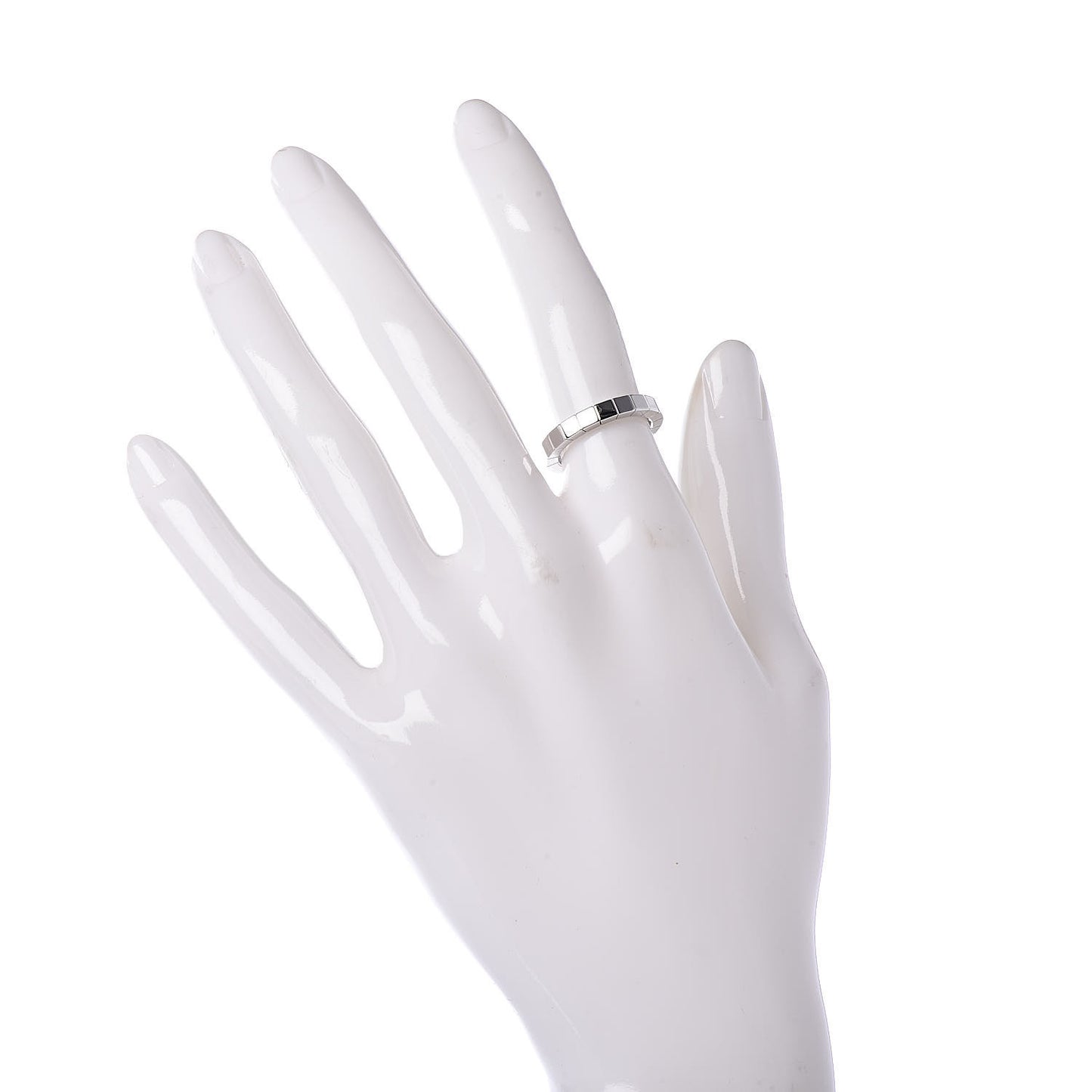 18K White Gold Lanieres Ring 49 4.75