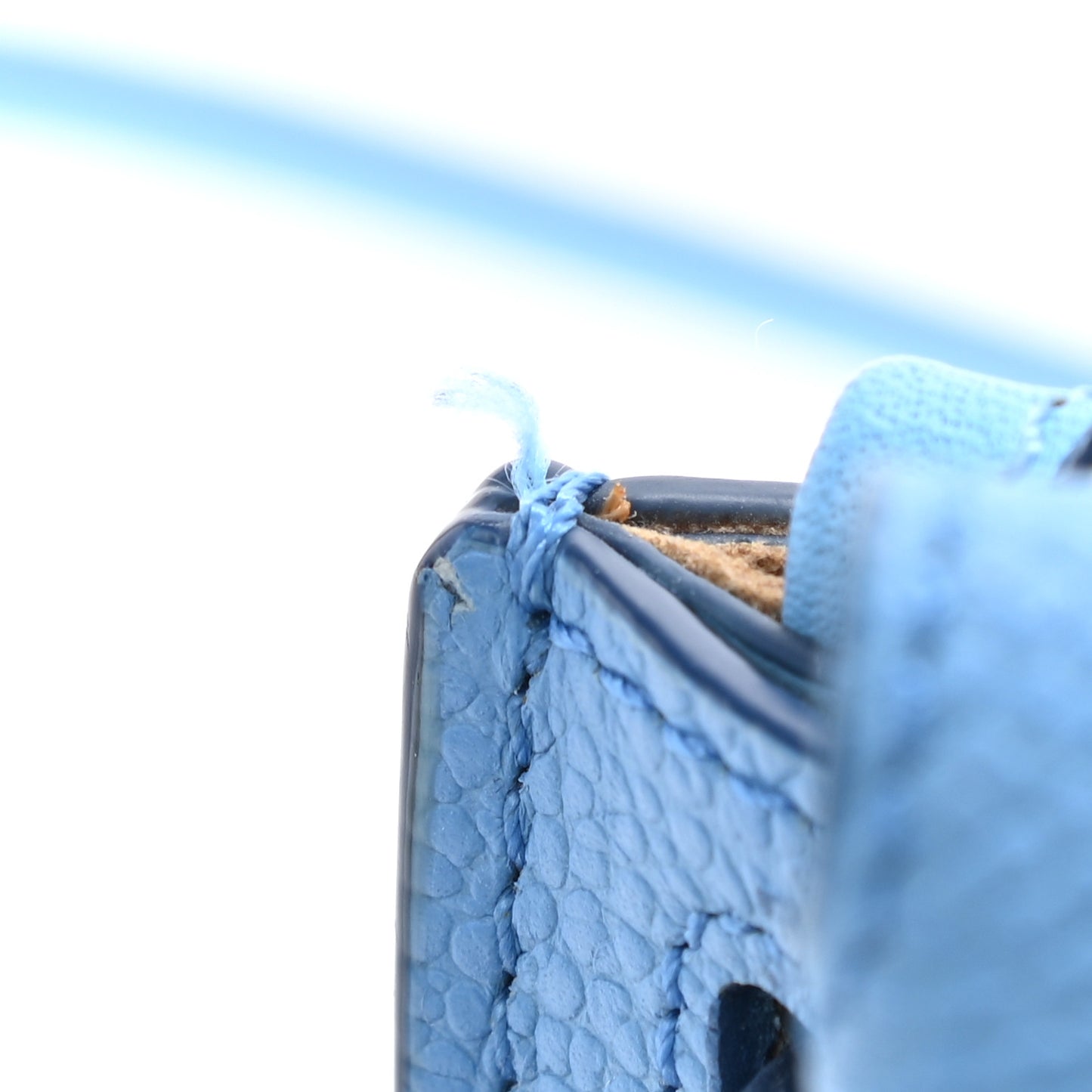 Grained Calfskin Mini Milla Tote Tile Blue