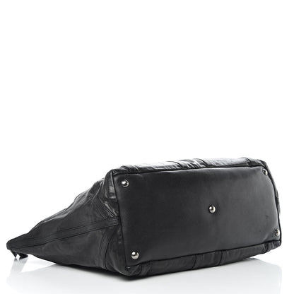 Saint Laurent Calfskin Sac Hamptons Weekender Bag Black 4 of 24