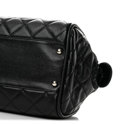 Chanel Caviar Quilted CC Timeless Bowler Black 10 of 11