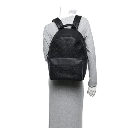 Louis Vuitton Calfskin Monogram Shadow Discovery Backpack  Black 2 of 9