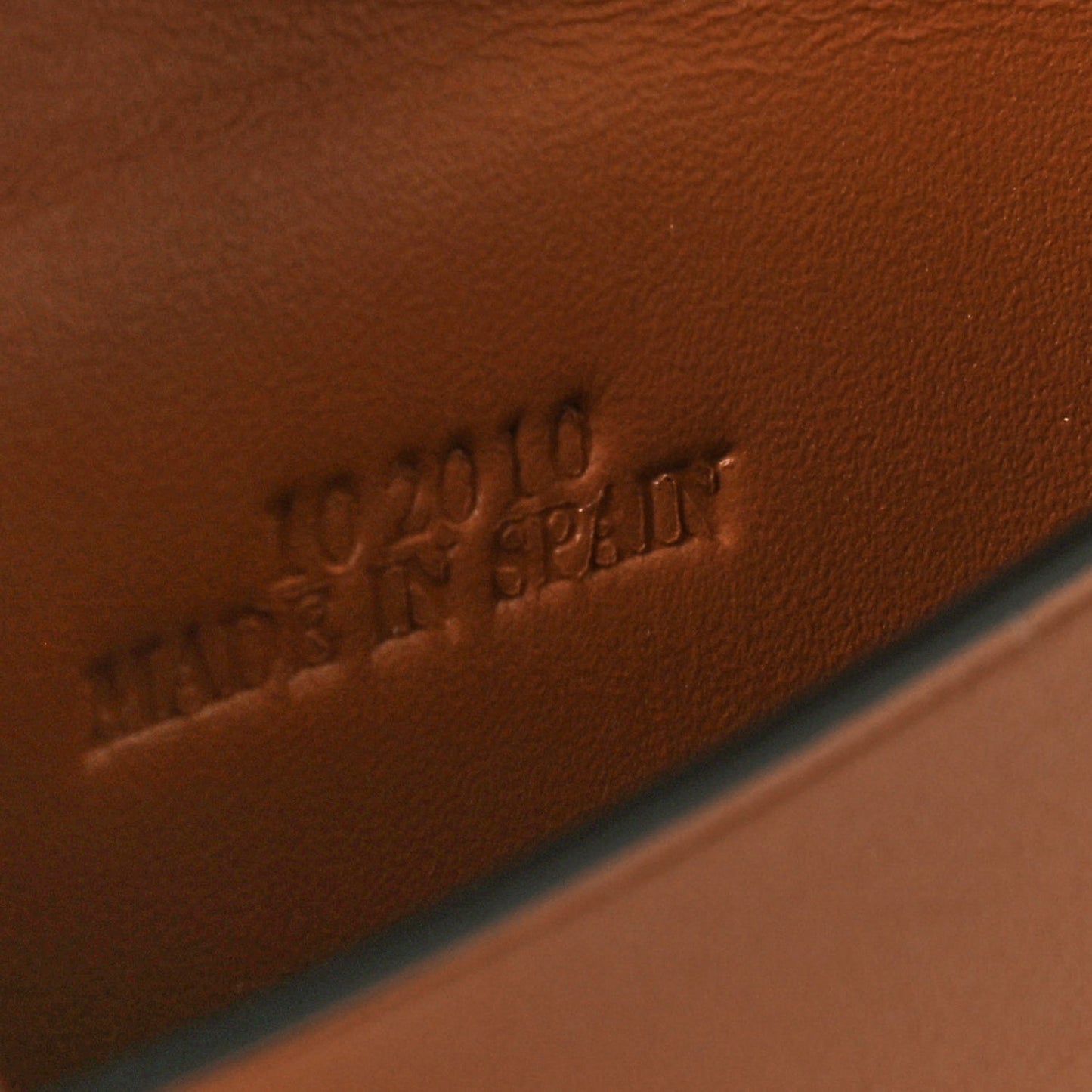 Soft Calfskin Mini Heel Pouch Tan