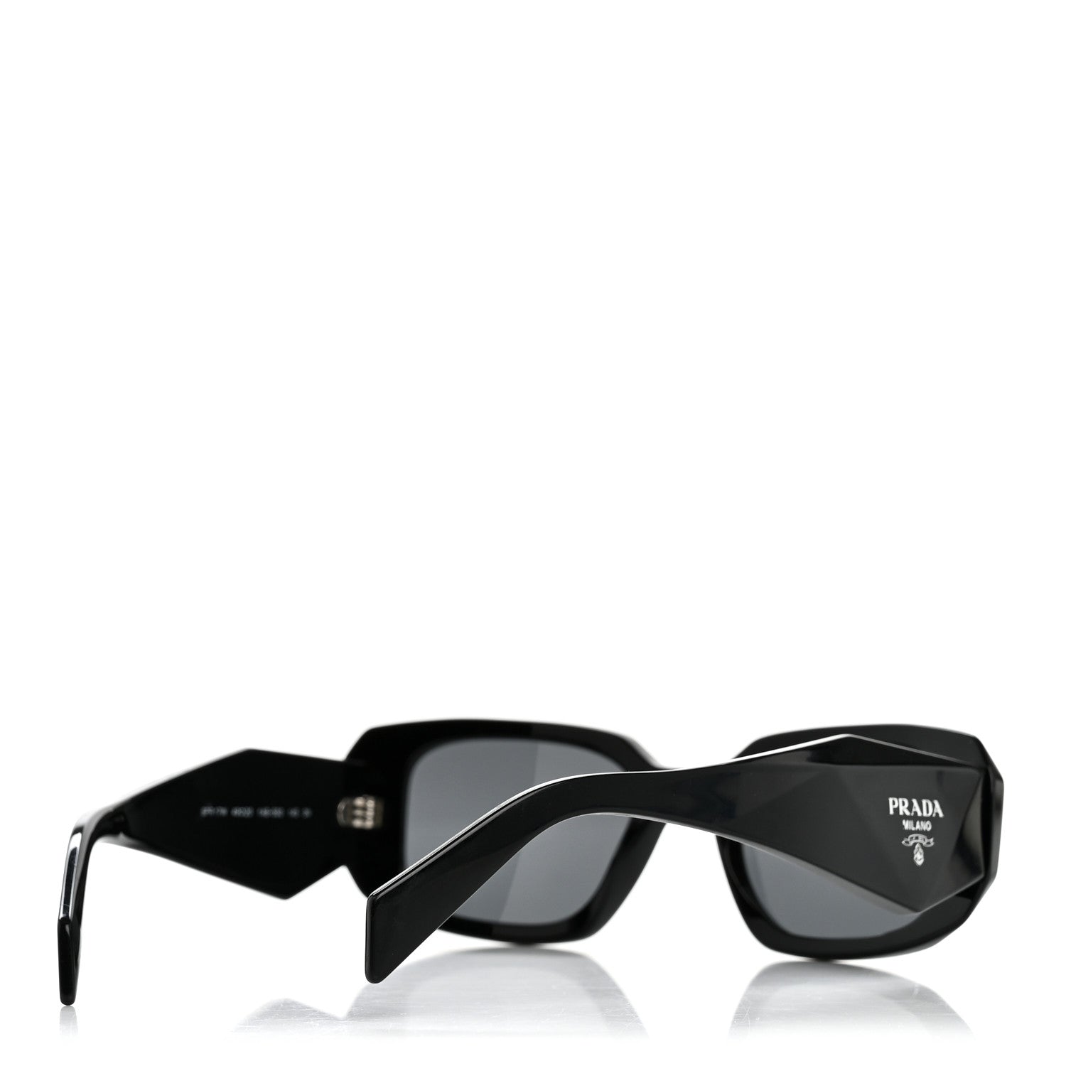 Prada Acetate Symbole Sunglasses SPR 17W Black 4 of 8